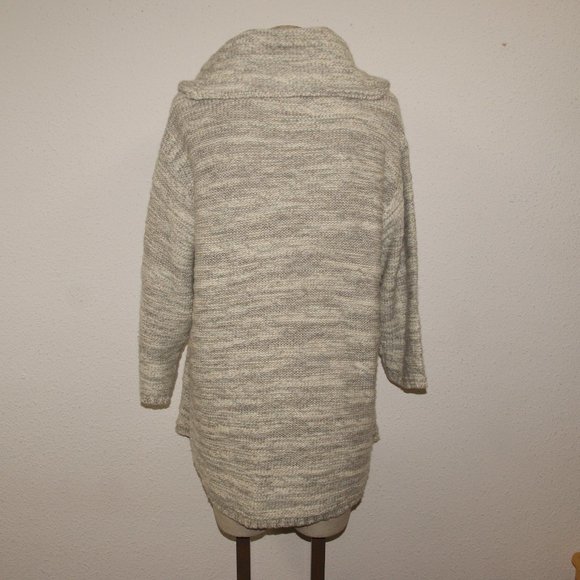PURE J.JILL Marled Chunky Knit Cowl Sweater sz M - Picture 3 of 11